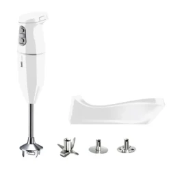 Bamix Cordless Plus draadloze staafmixer 34 cm wit