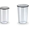 Bamix mengbeker set 400 + 600 ml kunststof zwart