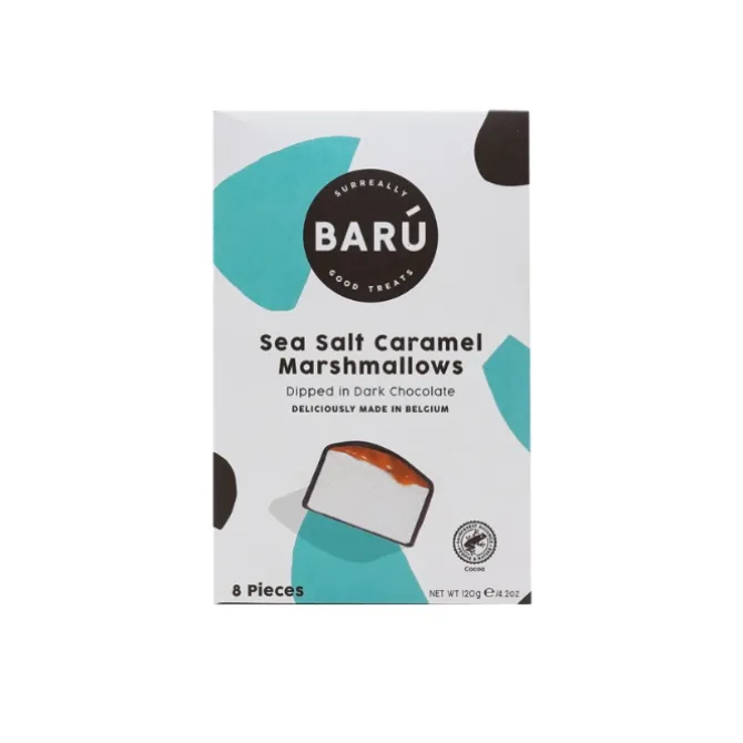 Baru Dark chocolate seasalt caramel marshmallows 120 gram