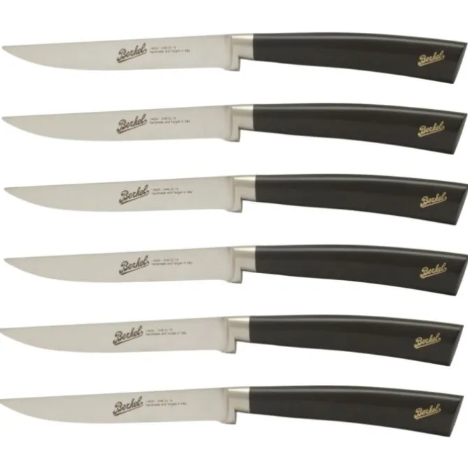 Berkel Elegance steakmessenset zwart 6 stuks
