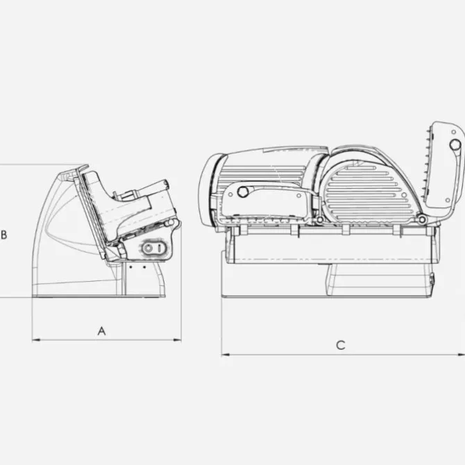 Berkel Home Line Plus 250 snijmachine ø 25 cm mat zwart
