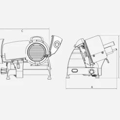 Berkel Red Line 250 snijmachine ø 25 cm mat rood