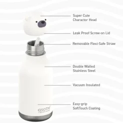 Bestie Dog drinkfles 470 ml rvs