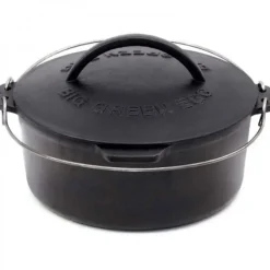 Big Green Egg braadpan 5,2 liter ø 27 cm gietijzer zwart