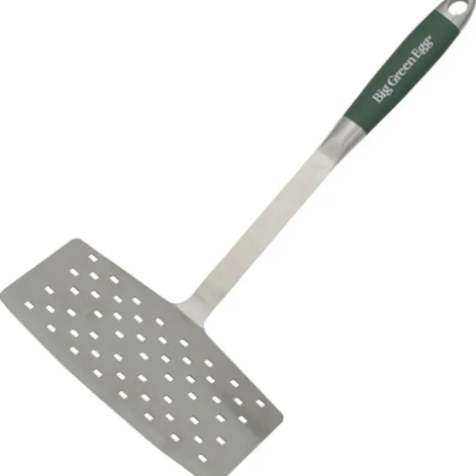 Big Green Egg Brede (vis)spatel met gaatjes rvs