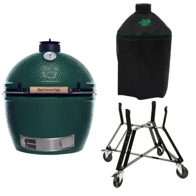 Big Green Egg Extra Large barbecue ø 67,5 cm keramiek groen met onderstel en hoes