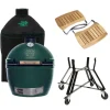 Big Green Egg Extra Large barbecue ø 67,5 cm keramiek groen met onderstel, Acaciahouten zijtafels en hoes