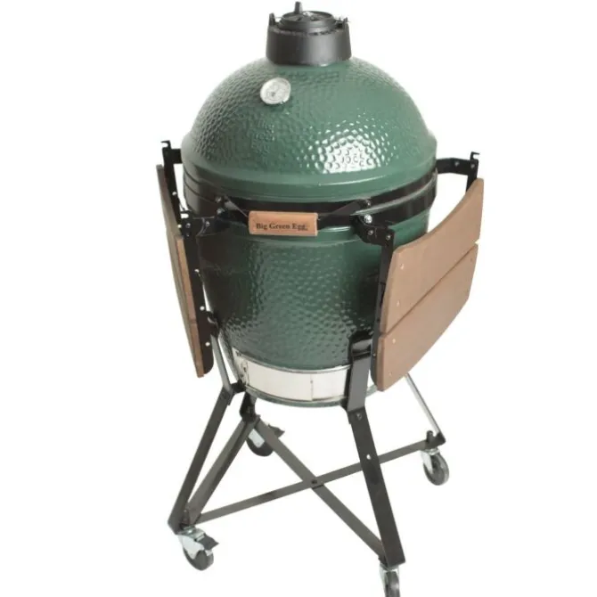 Big Green Egg Medium barbecue ø 38 cm keramiek groen met onderstel en hoes