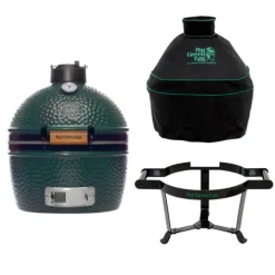 Big Green Egg MiniMax barbecue ø 33 cm keramiek groen met Carrier en hoes