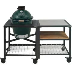 Big Green Egg Modular Outdoor Workspace compleet systeem SS-Wood-Grid incl. Medium barbecue