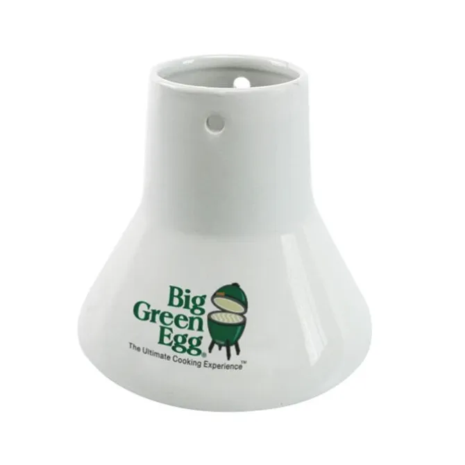 Big Green Egg sitting chicken 11 cm keramiek wit