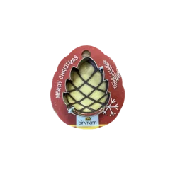 Birkmann Kerst Dennenappel uitsteekvorm 6 cm rvs