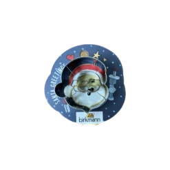 Birkmann Kerst Gezicht Kerstman mini-uitsteekvorm 4,5 cm rvs