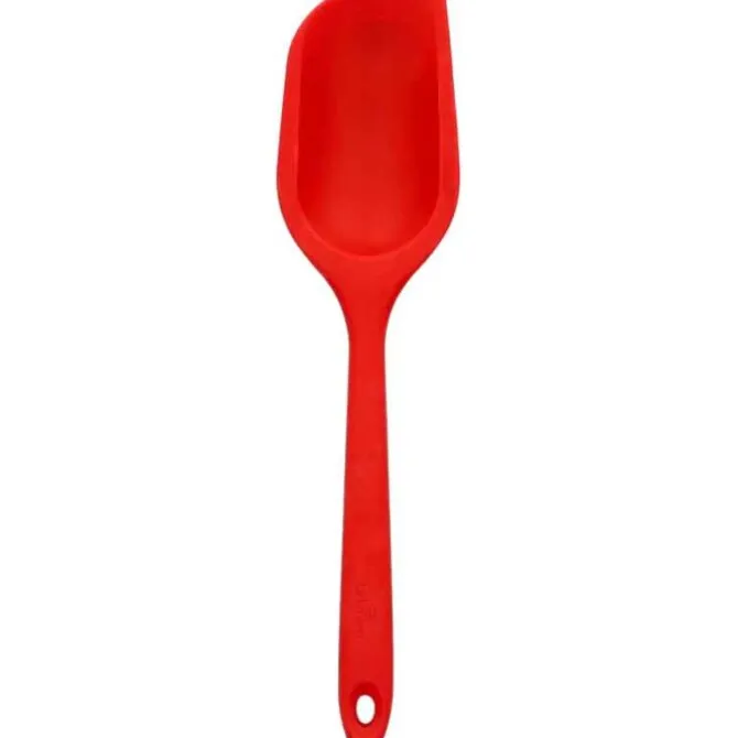 Birkmann Magic Spoon brede lepel 29,5 cm silicone kersrood