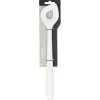 Birkmann roerlepel met gat 29,5 cm silicone wit