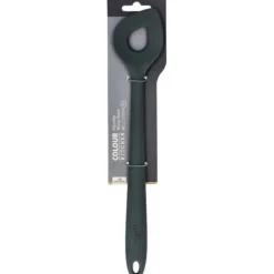 Birkmann roerlepel met gat 29,5 cm silicone grijs