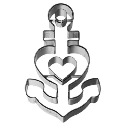 Birkmann uitsteekvorm Faith / Hope / Love teken 10 cm rvs