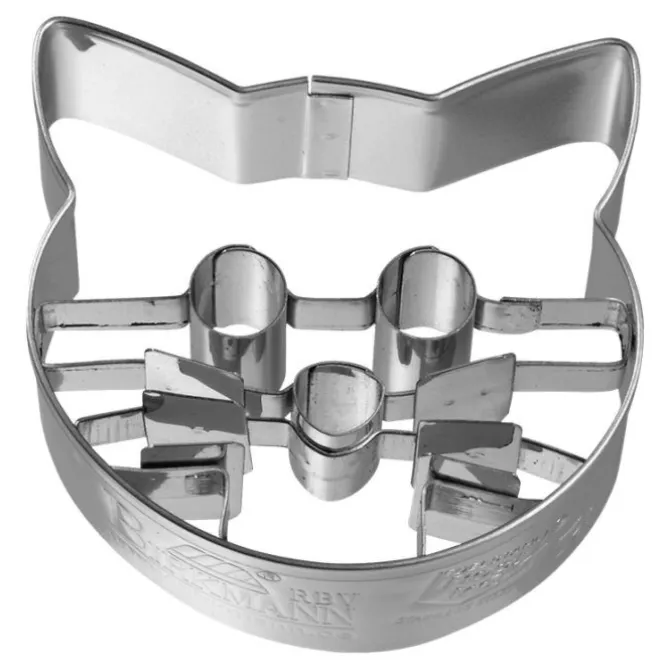 Birkmann uitsteekvorm kattenkop 5,5 cm rvs