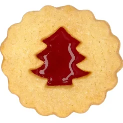 Birkmann uitsteekvorm Linzer kerstboom 5 cm rvs