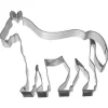 Birkmann uitsteekvorm staand paard 11 cm rvs