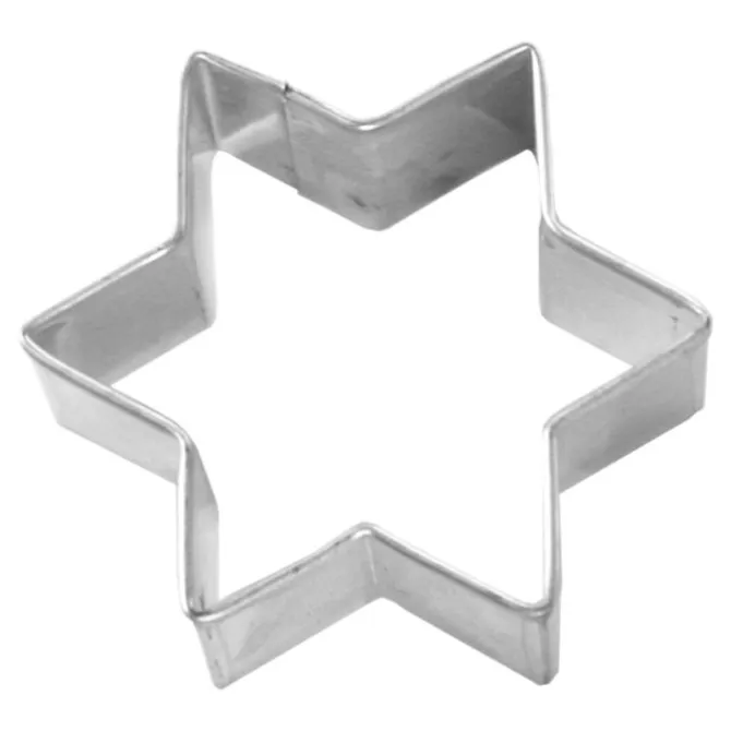 Birkmann uitsteekvorm ster 7 x 7 cm rvs