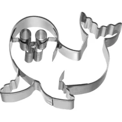 Birkmann uitsteekvorm zeehond klein 7 cm rvs