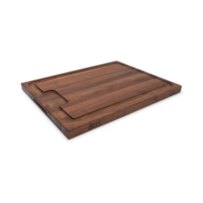 Boos Blocks Walnut Collection snijplank met sapgeul 61 x 46 x 4 cm walnoothout