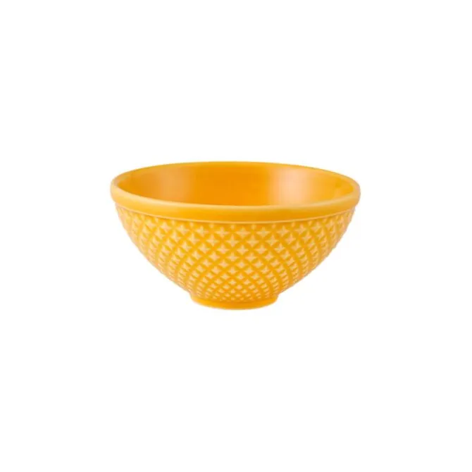 Bordallo Bicos kom ø 15 cm aardewerk geel