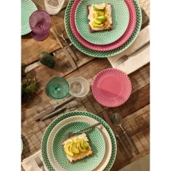 Bordallo Bicos saladeschaal 25 cm aardewerk mint