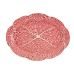 Bordallo Cabbage serveerschaal 43 x 30 cm roze