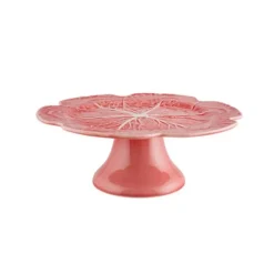 Bordallo Cabbage taartplateau ø 31 cm aardewerk roze