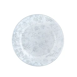 Bordallo Flora serveerbord ø 34,5 cm aardewerk wit