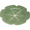 Bordallo koolblad bord ø 30,5 cm aardewerk groen