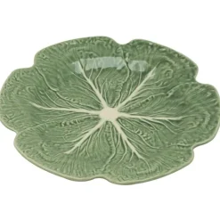 Bordallo koolblad bord ø 30,5 cm aardewerk groen