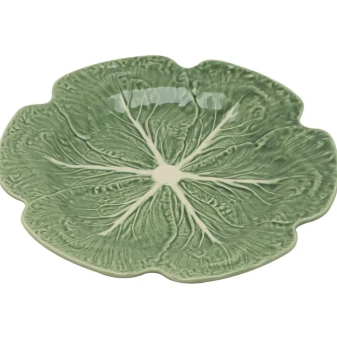 Bordallo koolblad bord ø 30,5 cm aardewerk groen