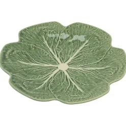 Bordallo koolblad bord ø 26,5 cm aardewerk groen