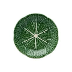 Bordallo koolblad bord ø 19 cm aardewerk groen