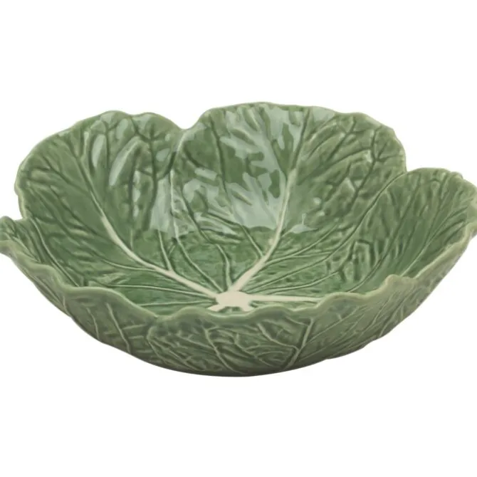 Bordallo koolblad schaal ø 29 cm aardewerk groen