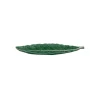 Bordallo koolblad schaal ovaal 40 cm aardewerk groen