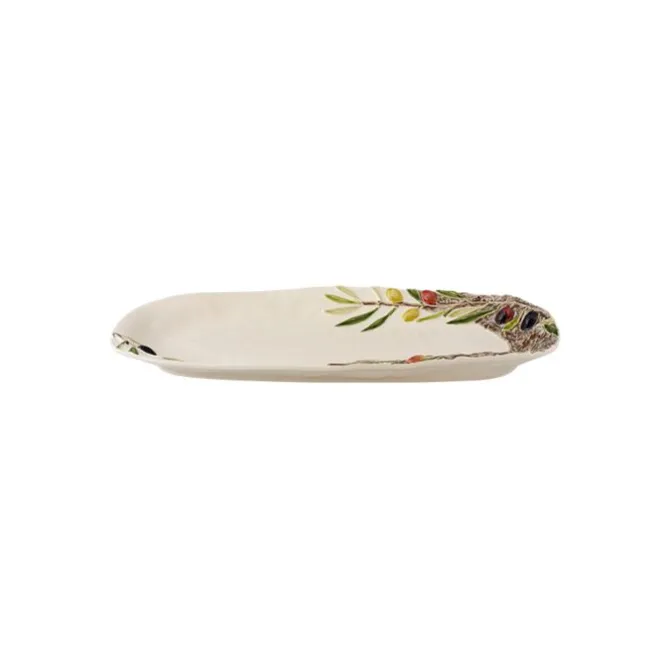 Bordallo Olive serveerbord 42 x 18 cm aardewerk