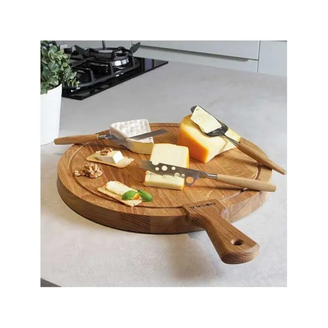 Boska Friends serveerplank L ø 40 cm eikenhout