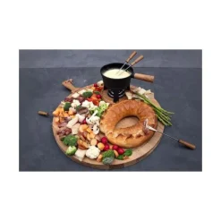 Boska Monaco Fondue Set Pro 1 liter gietijzer zwart 4-persoons