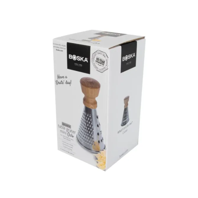 Boska Oslo+ Mini driezijdige tafelrasp rvs