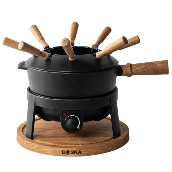 Boska Pro elektrische fondueset 2,15 liter zwart