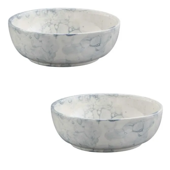 Bowls and Dishes Espuma kom ø 15 cm aardewerk grijs 2 stuks