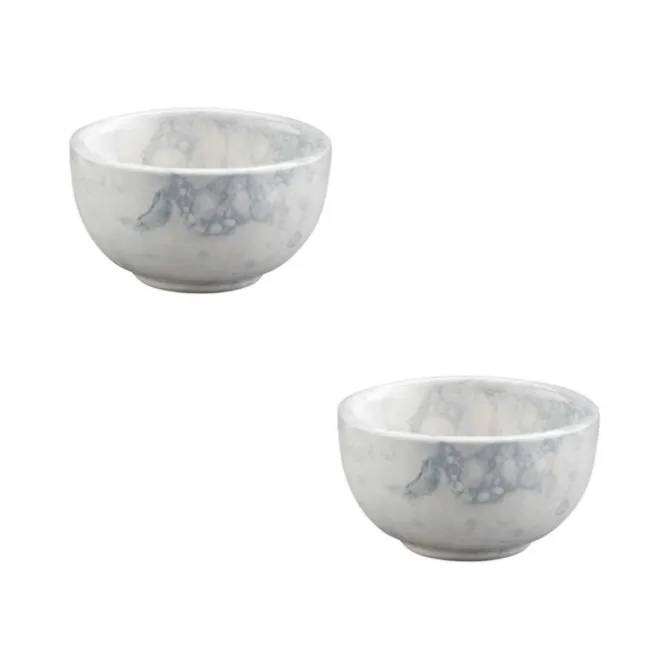 Bowls and Dishes Espuma kom ø 7 cm aardewerk grijs 2 stuks