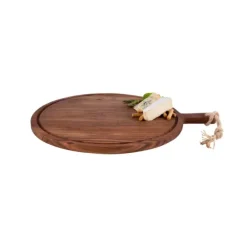 Bowls and Dishes Pure Acacia Wood serveerplank ø 45 cm