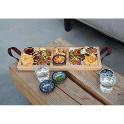 Bowls and Dishes Puur Hout serveerplank 5-vaks beukenhout