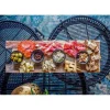 Bowls and Dishes Rose Wood rechte serveerplank met metalen handvat 49 cm