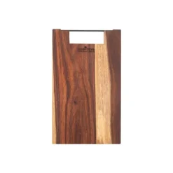 Bowls and Dishes Rose Wood rechte serveerplank met metalen handvat 39 cm